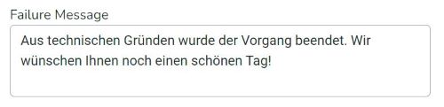 Beispiel Failure Message